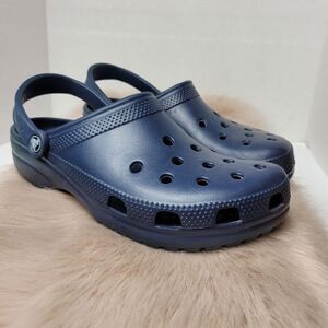 Crocs Classic Clog Navy Blue Shoes Size 10M 12W